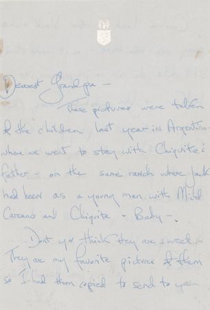 Lot #76 Jacqueline Kennedy Autograph Letter Signed