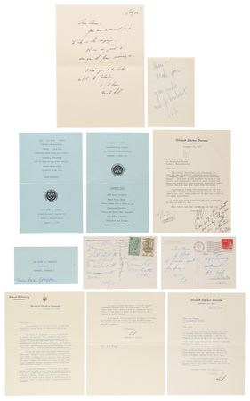 Lot #287 Ted Kennedy Original Oil Painting and (7) Signed Letters to His Cousin Ann Gargan - Image 3