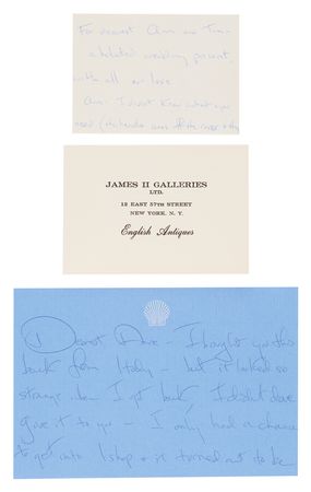 Lot #70 Jacqueline Kennedy (8) Signed Cards and Letters to JFK's Cousin Ann Gargan - Image 2