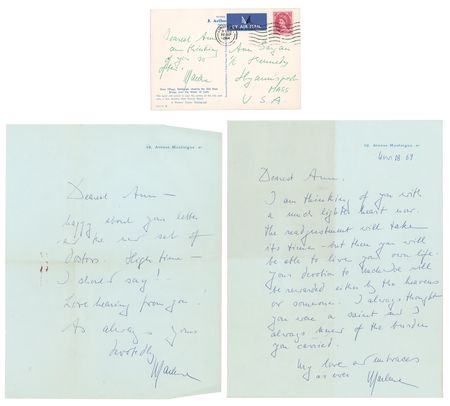 Lot #294 [Kennedy Family] Marlene Dietrich (8) Autograph Letters Signed to Joseph P. Kennedy's Caretaker, Ann Gargan - Image 3