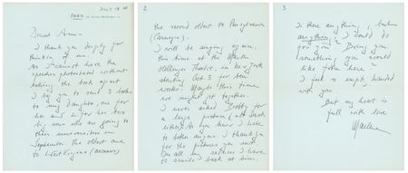 Lot #294 [Kennedy Family] Marlene Dietrich (8) Autograph Letters Signed to Joseph P. Kennedy's Caretaker, Ann Gargan - Image 4