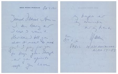 Lot #294 [Kennedy Family] Marlene Dietrich (8) Autograph Letters Signed to Joseph P. Kennedy's Caretaker, Ann Gargan - Image 5
