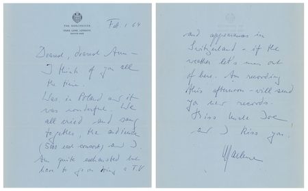 Lot #294 [Kennedy Family] Marlene Dietrich (8) Autograph Letters Signed to Joseph P. Kennedy's Caretaker, Ann Gargan - Image 7