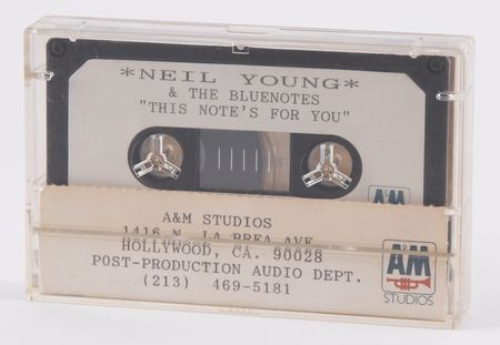Lot #688 Neil Young Signed A&M Records Promo Cassette Tape - This Note's For You (Ltd. Ed. #38/200) - Image 3