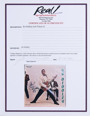 Lot #652 Bo Diddley Signed Album - Self-Titled - Image 2