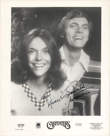 Lot #692 The Carpenters Signed Photograph - Image 1