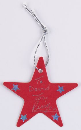 Lot #631 Beatles: Ringo Starr Signed Christmas Ornament - Image 1