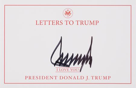 Lot #236 Donald Trump Signed 'Letters to Trump' Bookplate - Image 1