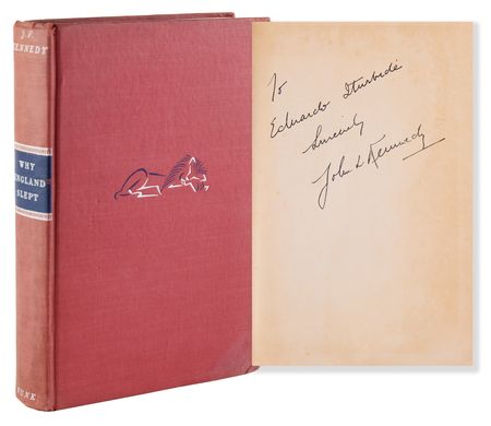 Lot #94 John F. Kennedy Signed Book - Why England