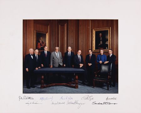 Lot #332 Supreme Court: Rehnquist Court Oversized