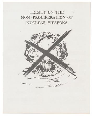 Lot #471 James Van Allen Signed Philatelic Souvenir Booklet - 'Treaty on the Non-Proliferation of Nuclear Weapons' - Image 2