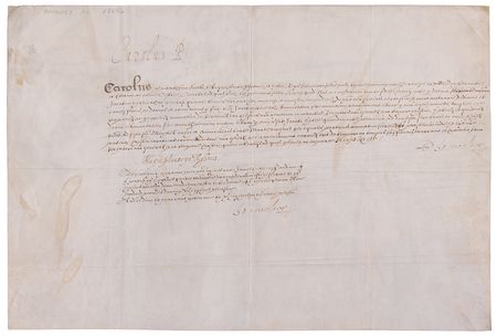 Lot #346 King Charles I Document Signed as Prince