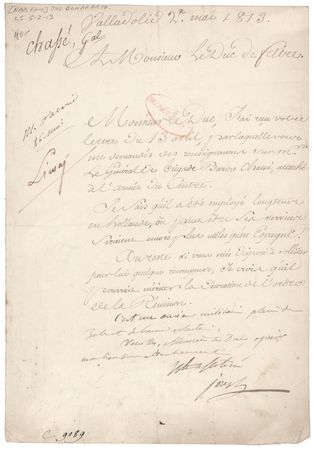 Lot #342 Joseph Bonaparte Letter Signed on General
