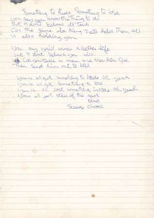 Lot #616 Badfinger: Pete Ham Original Handwritten