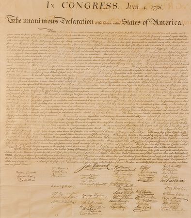 Lot #275 Declaration of Independence: Force Print from W. J. Stone's Copperplate (c. 1833) - Image 2
