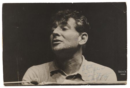 Lot #590 Leonard Bernstein Signed Oversized