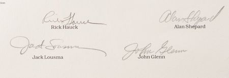 Lot #469 Naval Aviation in Space Multi-Signed (9) Print with Neil Armstrong (Ltd. Ed. #31/1000) - 20˝ x 27.5˝ - Image 3