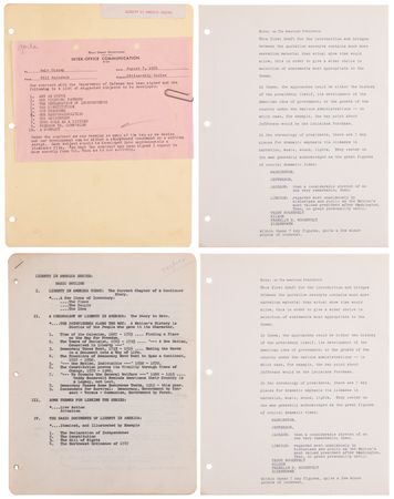 Lot #520 Walt Disney Studios: 'Liberty in America Series' Research Binder (c. 1956) - Image 2
