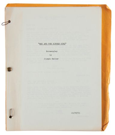 Lot #780 Sex and the Single Girl Original Script by Joseph Heller - Image 2