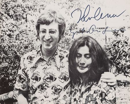 Lot #623 Beatles: John Lennon and Yoko Ono Signed