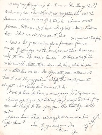 Lot #713 James Cagney Autograph Letter Signed - Image 2