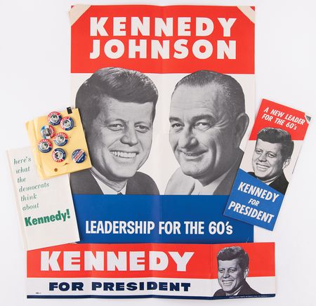 Lot #112 John F. Kennedy Twice-Signed and Lyndon B. Johnson Signed Notebook from the 1960 Kennedy-Johnson Rally in Des Moines - Image 5