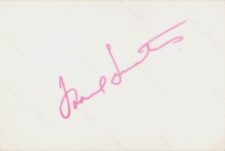 Lot #781 Frank Sinatra Signed Candid Photograph - Image 1