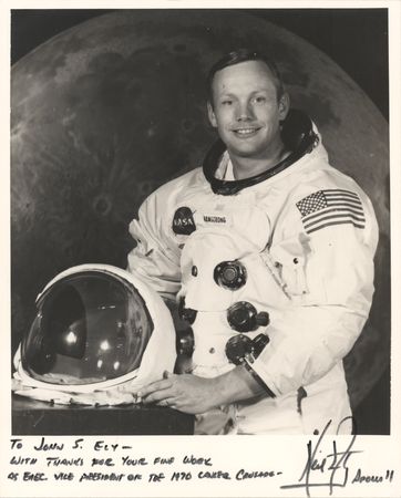 Lot #478 Neil Armstrong Signed Photograph
