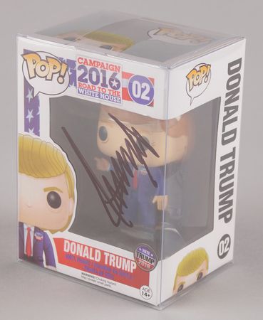 Lot #247 Donald Trump Signed Funko Pop! Figurine - Image 1