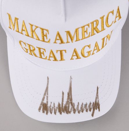 Lot #244 Donald Trump Signed Baseball Cap - Make America Great Again - Image 2