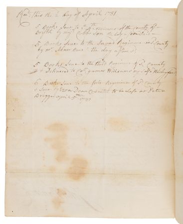 Lot #277 John Hancock Revolutionary War-Dated Document Signed as Governor - “The Militia should be immediately Organized” (1781) - Image 3