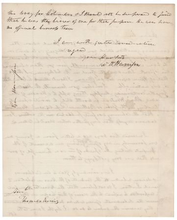 Lot #15 William Henry Harrison Autograph Letter Signed on the Toledo War, Andrew Jackson, and the French Crisis (1836) - Image 2