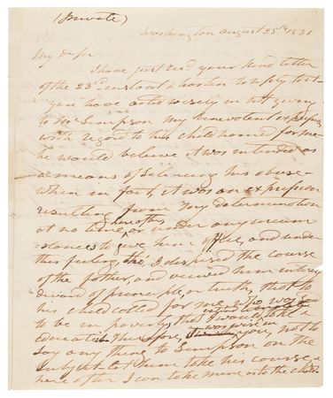 Lot #11 Andrew Jackson Autograph Letter Signed as