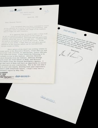 Lot #90 John F. Kennedy ‘Top Secret’ Typed Letter
