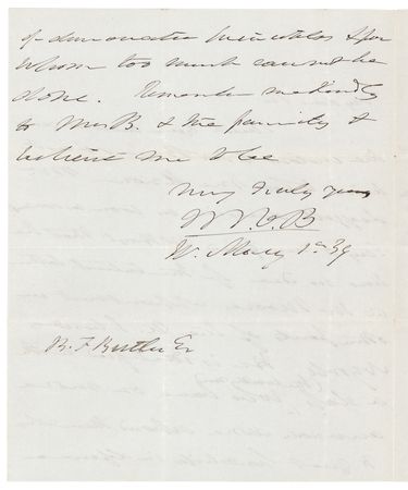 Lot #14 Martin Van Buren Autograph Letter Signed as President on Labor Leader Ely Moore’s Federal Appointment - “He is identified with a class (the working men)...for whom too much cannot be done” - Image 2