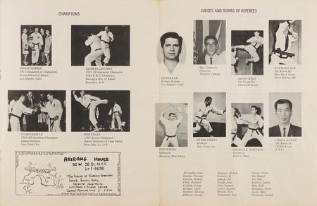 Lot #745 Bruce Lee Signed 1967 All American Open Karate Championship Program (Madison Square Garden) - The Event Where Lee First Met Chuck Norris - Image 2