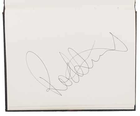 Lot #698 Actors, Musicians, and Entertainers (101) Autograph Book, with Roger Moore, Tony Bennett, and Rod Stewart - Image 3