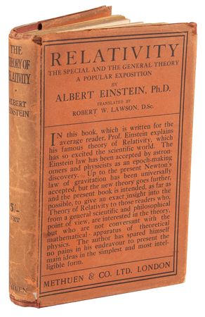 Lot #395 Albert Einstein Typed Letter Signed and First English Edition of Relativity: The Special and the General Theory - Image 2