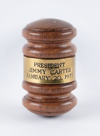 Lot #211 Jimmy Carter: Wooden Gavel Made from the 1977 Inauguration Podium - Image 2