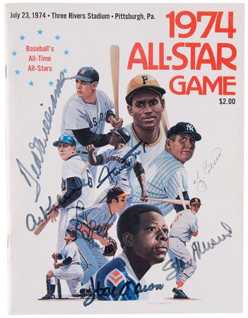 Lot #807 Baseball Hall of Famers Signed 1974