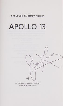 Lot #482 Apollo 13 (3) Signed Books, with Lovell, Haise, and Kranz - Image 3