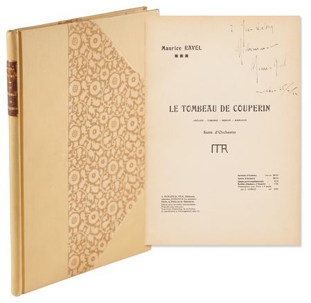 Lot #604 Maurice Ravel Signed ‘Le Tombeau de