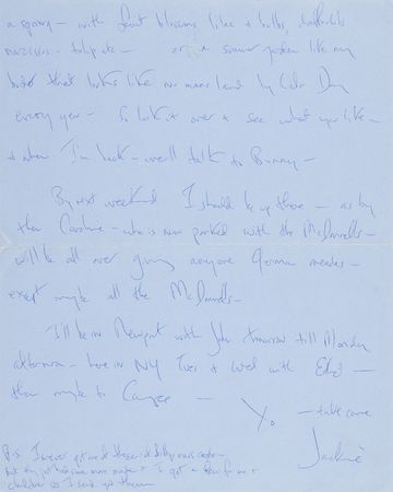 Lot #80 Jacqueline Kennedy Autograph Letter Signed with Free Frank to JFK's Cousin Anne Gargan: 