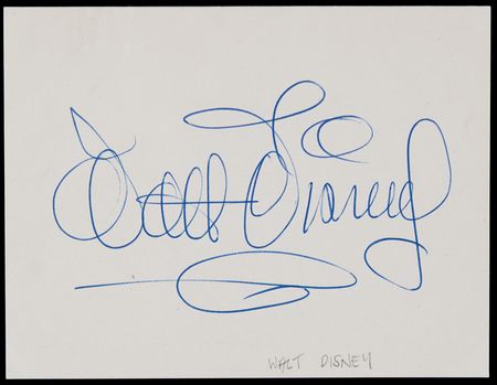 Lot #516 Walt Disney Signature