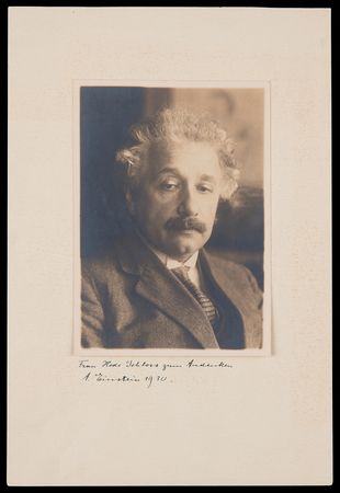 Lot #394 Albert Einstein Signed Photograph, Taken