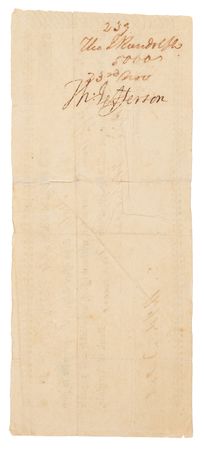 Lot #5 Thomas Jefferson Signed $5,000 Promissory Note from His Grandson Thomas Jefferson Randolph (1824) - Image 1