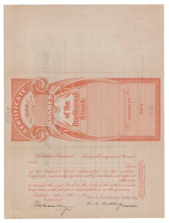 Lot #512 Washington A. Roebling Signed Harlo