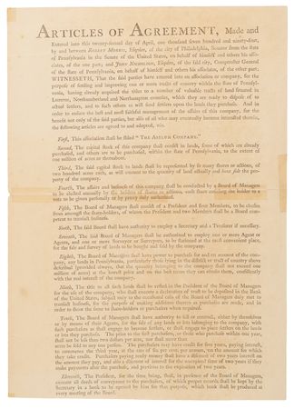 Lot #278 Robert Morris Signed Asylum Company Stock Certificate Issued to John Nicholson (1794) - Image 3