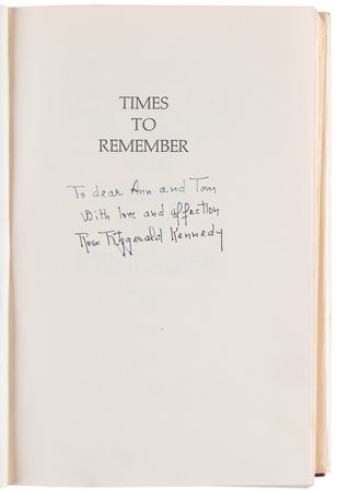 Lot #292 Kennedy Family and Biographers (6) Signed Books to JFK's Cousin, Ann Gargan - with Jacqueline Kennedy, Pat Kennedy Lawford, and Rose Kennedy - Image 3