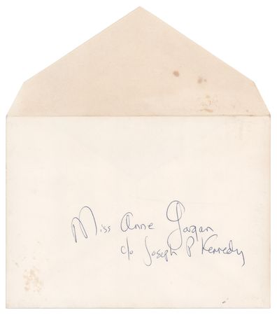 Lot #106 Jacqueline Kennedy and Caroline Kennedy Signed Valentine's Day Card to JFK's Cousin Ann Gargan - Image 2